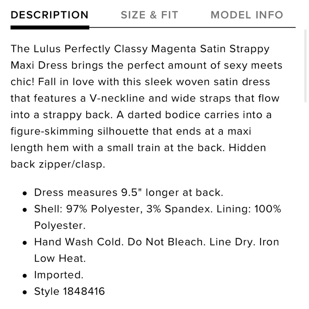 Lulu's Magenta Satin Maxi Dress - Picture 6 of 8